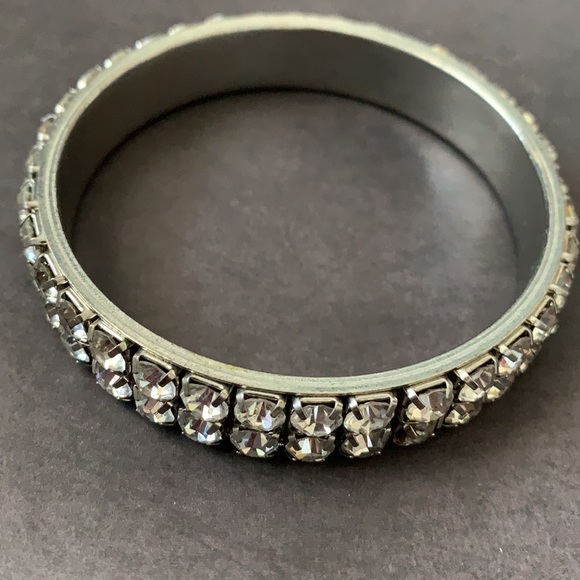 silver sparkle chunky bracelet - Picture 6 of 8